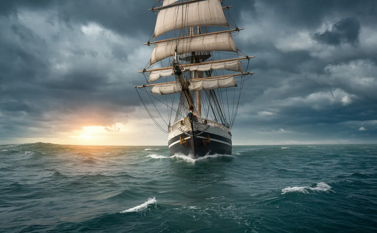 Gabriella Rist · GANESHASHALA® – Emotionsregulation: Sanfte Wellen, ein klarer Horizont, das Segelboot als Sinnbild für unser inneres Navigieren. Auch wenn sich der Himmel zeitweise eintrübt, behalten wir das Steuer in der Hand. Emotionsregulation bedeutet nicht, dass das Meer stillsteht, sondern dass wir wissen, wohin wir steuern.